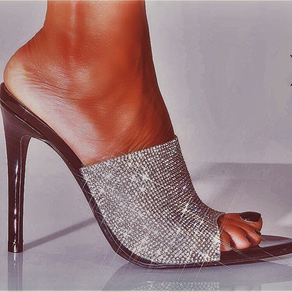 Glamorous Rhinestone Heels - Picture 7 of 8
